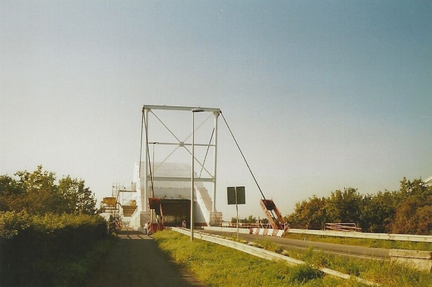 Die Brücke während der Sanierung