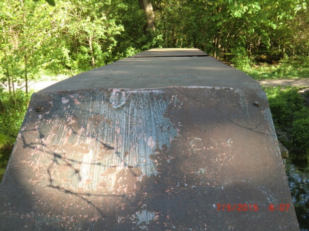 ehemalige Fußwegbrücke Brückenstraße über das Fredersdorfer Mühlenfließ