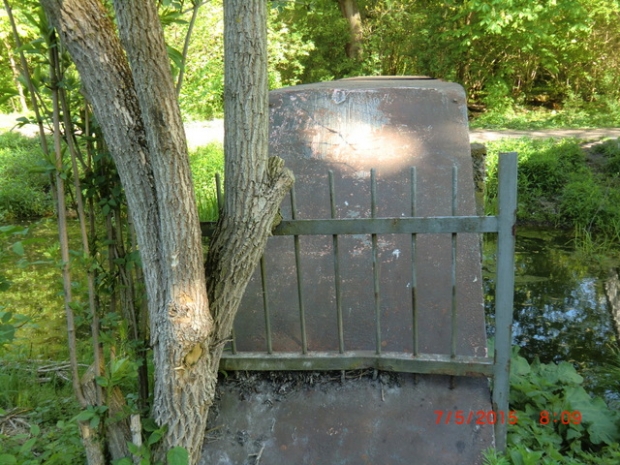ehemalige Fußwegbrücke Brückenstraße über das Fredersdorfer Mühlenfließ