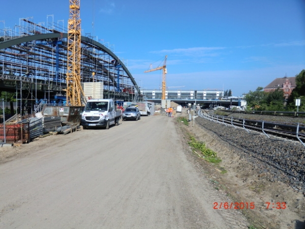 EÜ Strecke Berlin - Erkner / EU Strecke Berlin - Strausberg, links im Bild