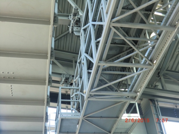 Wartungsfußwegbrücke Süd / Ostkreuz Ringbahnhofshalle