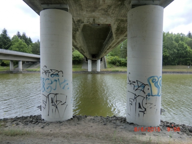 L 221 Bilmer Strauch Landstraßenbrücke / Elbe-Seitenkanal und 1 Gleis, im Bild rechts