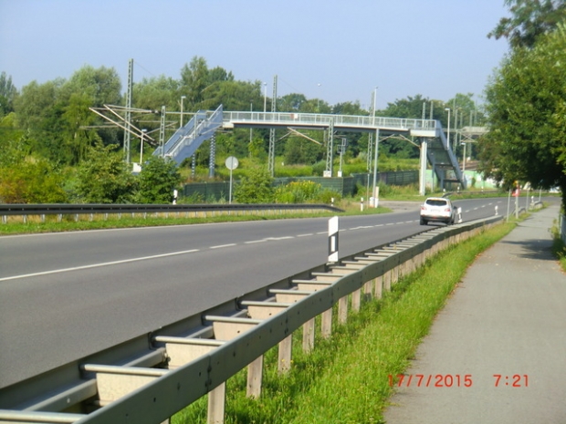 Fußwegbrücke am Vorbahnhof Stendal / EU Strecke Berlin - Stendal