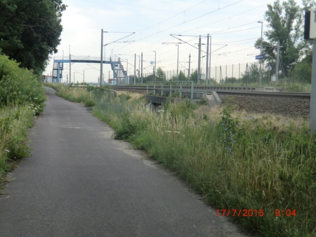 Fußwegbrücke zum Bf. Möhringen / EU Strecke Stendal - Wolfsburg