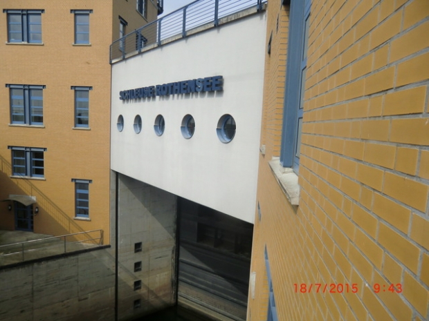 Arbeitswegbrücke südöstlich der südwestlichen Schleusenkammer Rothensee