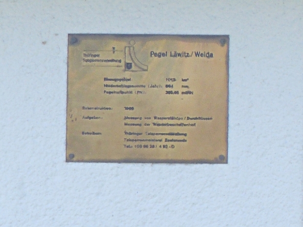 Fußwegbrücke an der Vorsperre Zeulenroda Riedelmühle / Weida