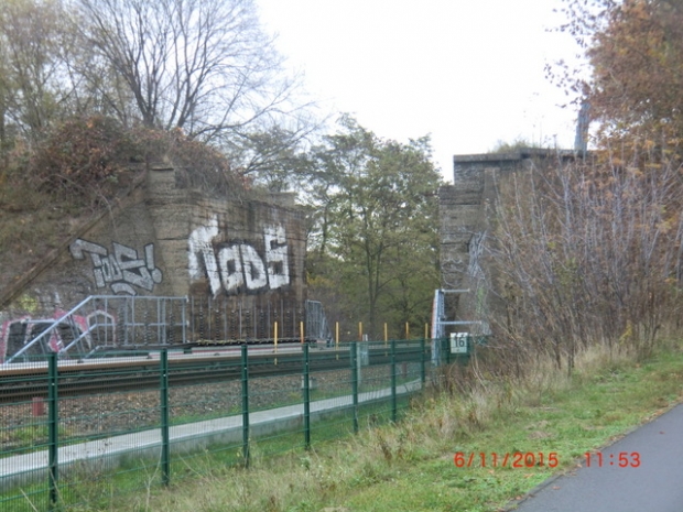 EÜ Gleis zum Verladebahnhof während russischer Besatzung /U- Bahnlinie 5