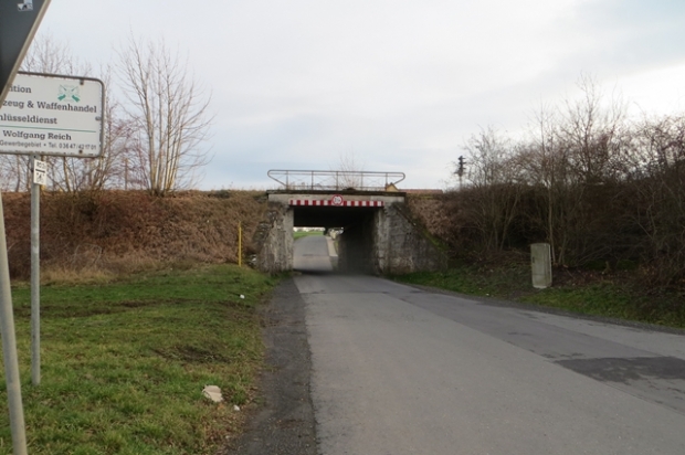 EÜ Strecke Pössneck - Neustadt an der Orla / Straße über der Bahn