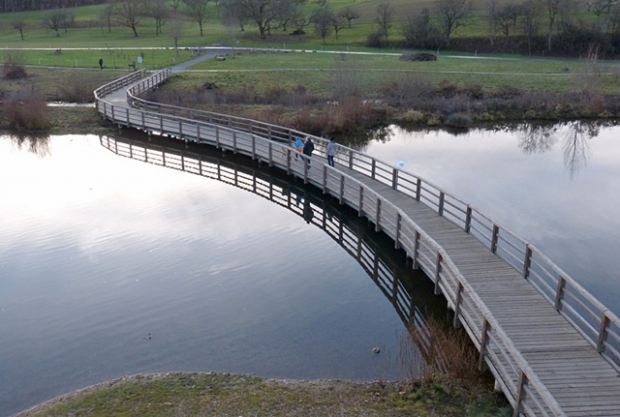 Naturpfadsteg am Tripod / Meliorationsgraben
