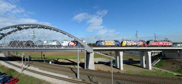 Belastungstest mit 6 Taurus-Lokomotiven