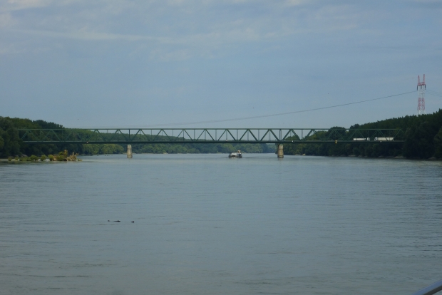 Die Straßenbrücke der E 575 bei Medvedov