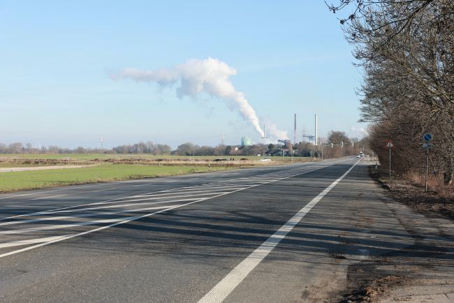 Der Bereich der späteren Brücke vor Beginn der Bauarbeiten