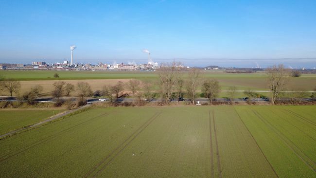 Der Bereich vor dem Brückenbau