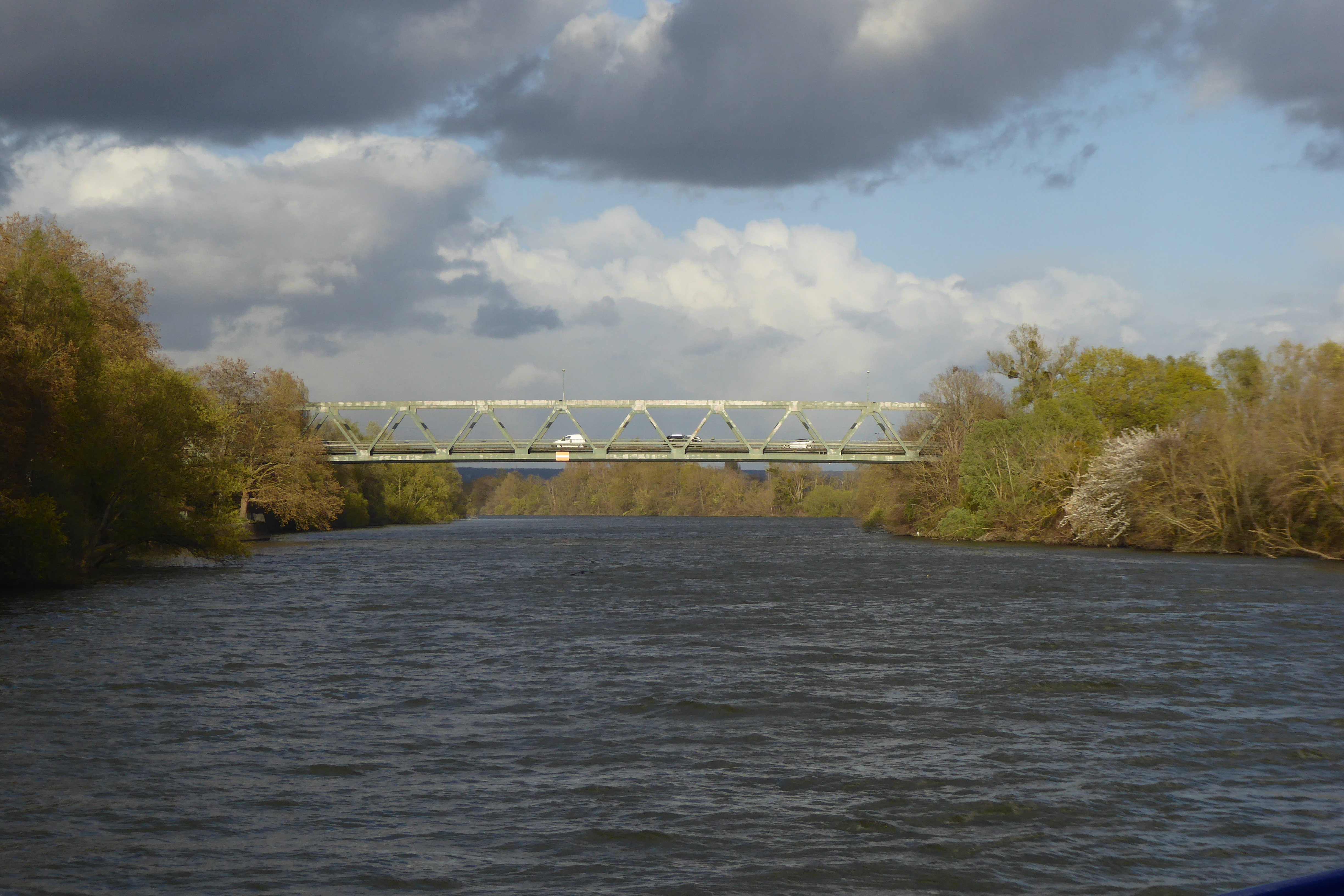 Pont de Rangiport bei Gargenville, Ansicht v. W