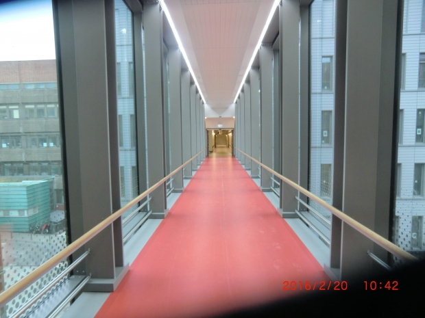 Neue Charite´Krankentransportbrücke / Luisenstraße