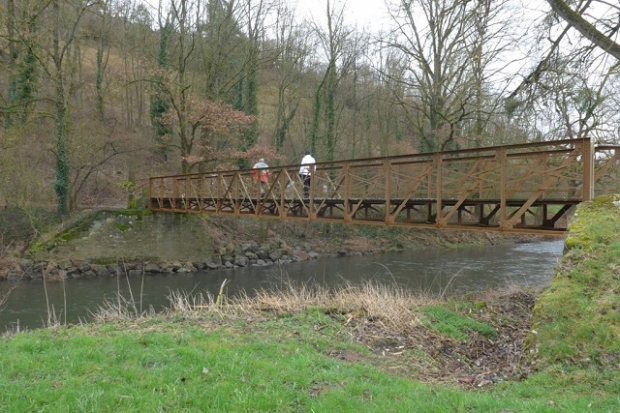 Fußwegbrücke / Enzschleife