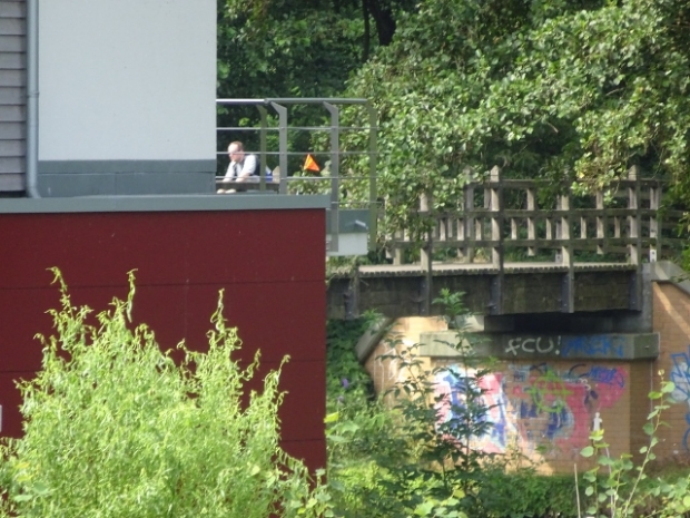 Fußgängersteg Hessenwinkel ( Russenbrücke ) / Ursprungsspree