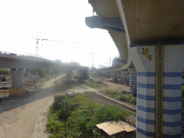 Perleberger Brücke, links im Bild