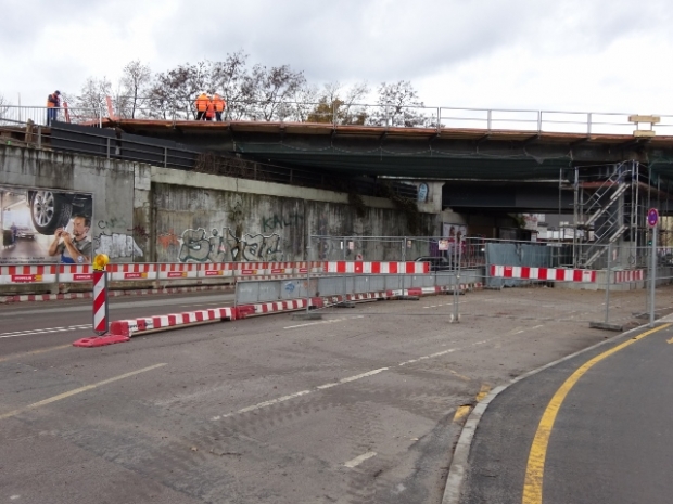 EÜ Ringbahnveränderung für A 100 - Bau / Kiefholzstraße