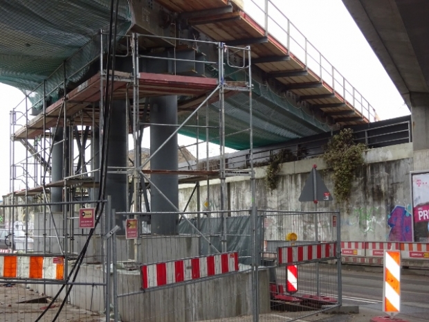 EÜ Ringbahnveränderung für A 100 - Bau / Kiefholzstraße