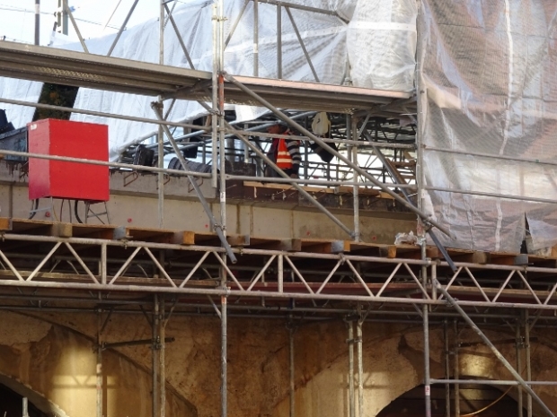 EÜ Strecke Berlin - Erkner - Frankfurt Oder / Lagerräume in Wiederherrichtung