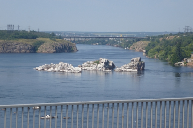 Bogenbrücke in Saporozhje