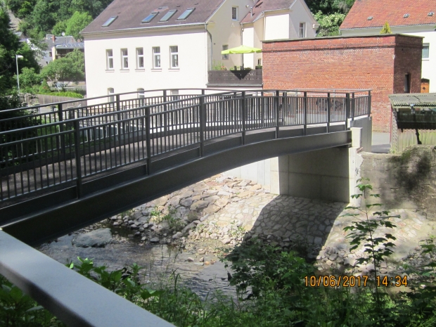 Fussgängerbrücke mylau i.V.