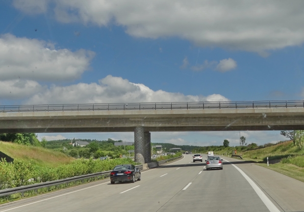 B 90 Straßenbrücke südwestlich Blintendorf / A 9 Autobahn