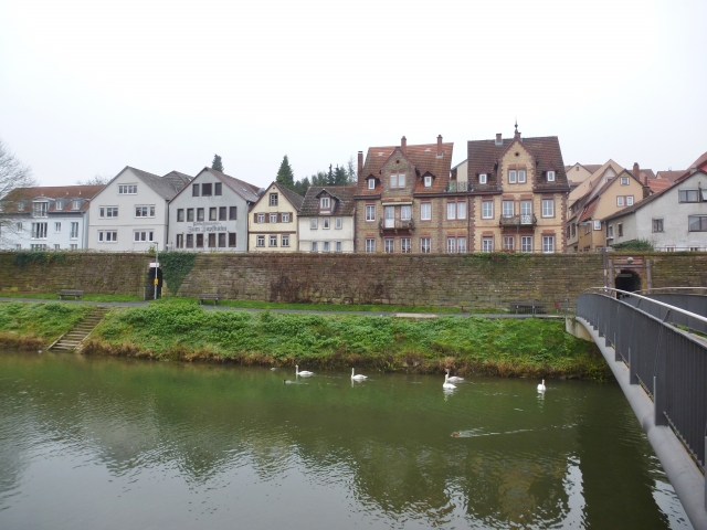 Der neue Taubersteg, Bl. v. Osten