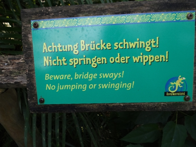 Hängebrücke im Zoo Leipzig