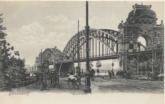 Postkarte der Brücke vor dem 2. Weltkrieg
