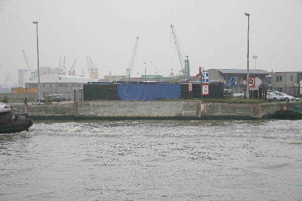 Standort der abgebauten Brücke