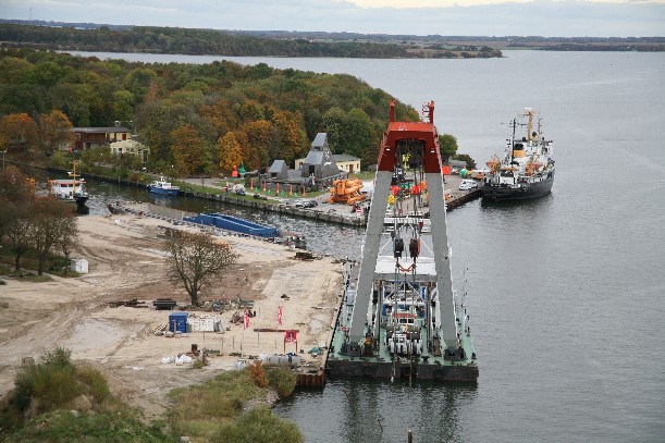der Taklift V und der Waagebalken warten auf ihren Einsatz