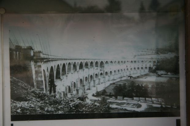 Schautafel im Eisenbahnmuseum Ljubljana