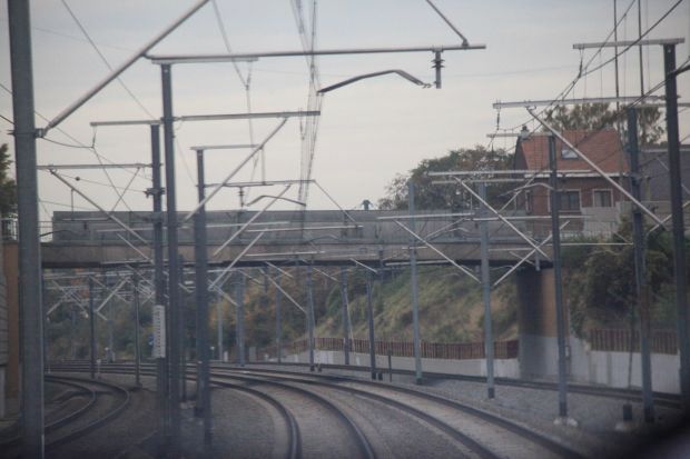 Blick aus dem Führerstand des ICE 3