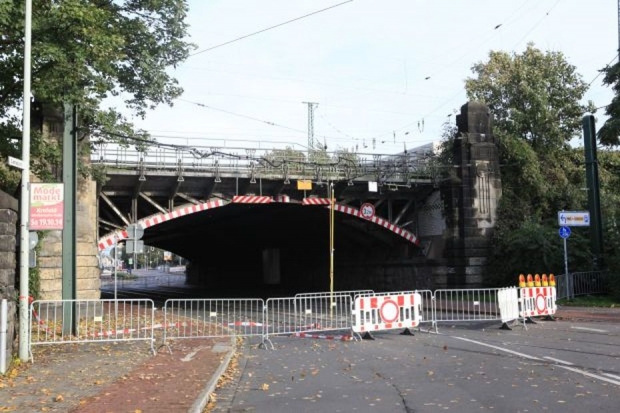 Brücke gesperrt nach einem Zugunglück