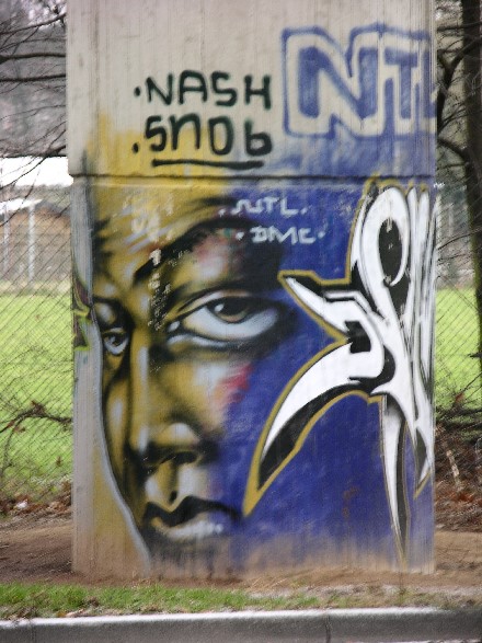 Spagettiknoten Südbrücke, Graffiti