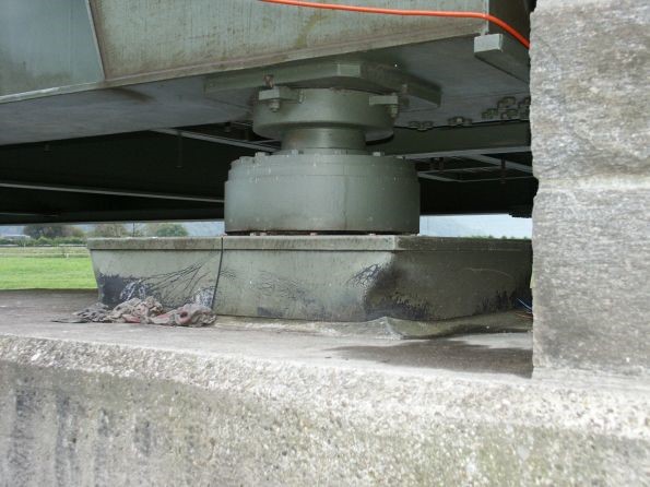 Das neue Lager der Biberlikopfbrücke
