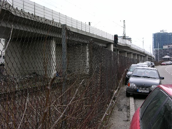 der südliche Spannbetonteil