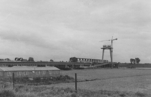 die dritte (heutige) Brücke im Bauzustand
