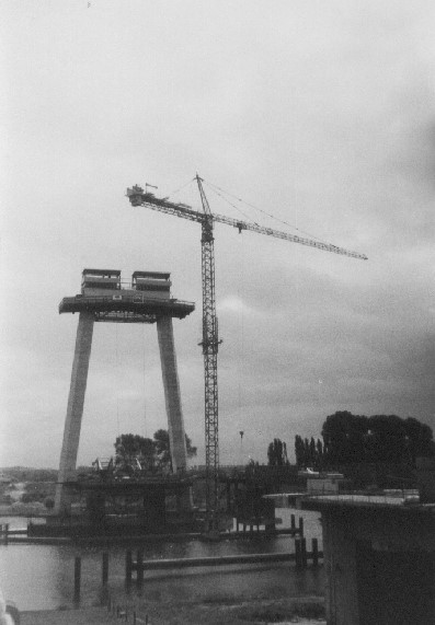 die dritte (heutige) Brücke im Bauzustand