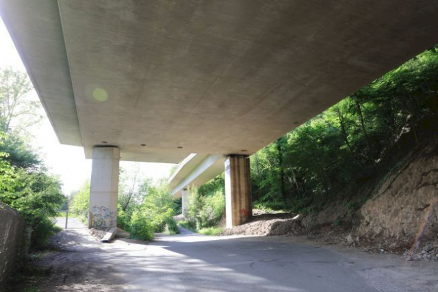 das nördliche Ende ist für eine Verlängerung vorbereitet