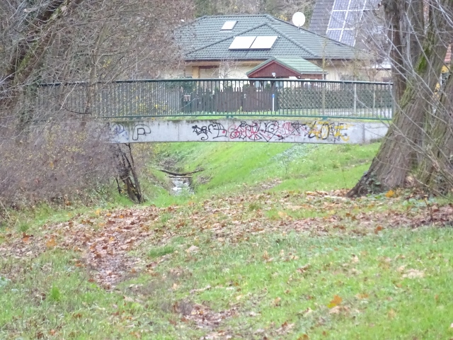 Fußgängerbrücke Poststrasse / Fredersdorfer Mühlenfließ