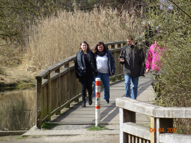 Fußgängerbrücke zum Kienberg / Wuhle