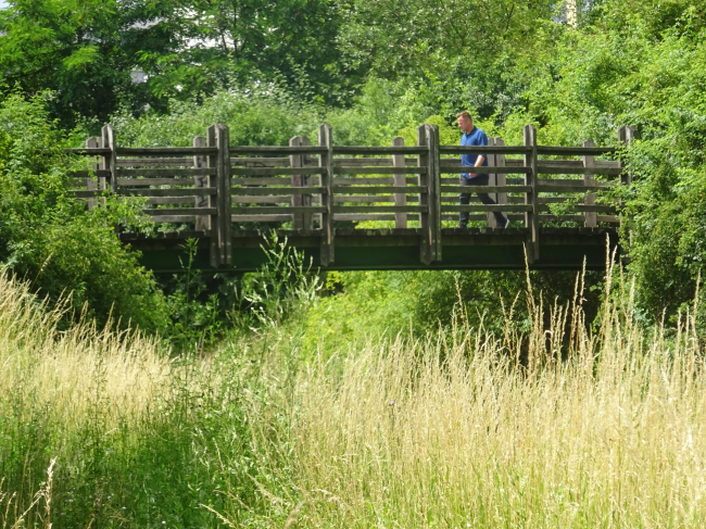 Fußgängerbrücke Alter Hellersdorfer Steg / Hellersdorfer Graben