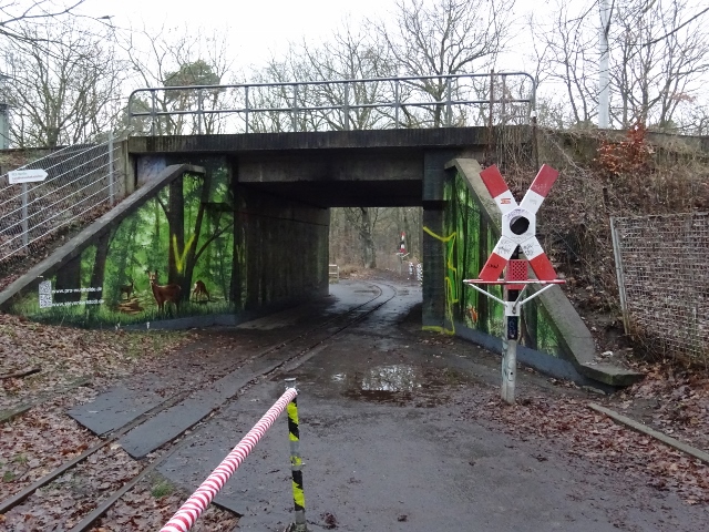 EÜ Strecke BAR - Karlshorst / Fußweg und EU Parkeisenbahn FEZ Wuhlheide