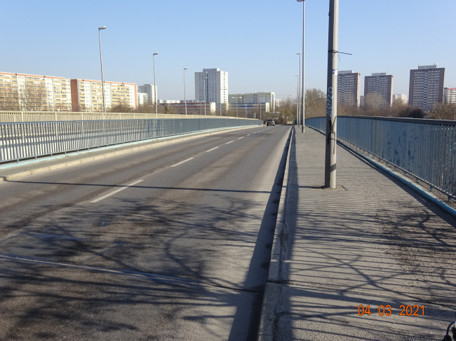 Bitterfelderstraßenbrücke / B 158 Märkische Allee und EU Strecke Berlin - Werneuchen