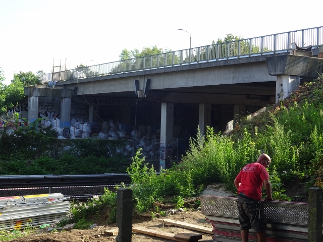 Blumberger Dammbrücke / EU Strecke Berlin - Strausberg - Küstrin u, Wuhlgartenweg
