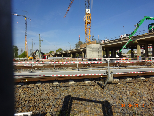 Landsberger Allee Brücke / EU Strecke BAR im Ostabschnitt u. S Bahn Berlin - Wartenberg