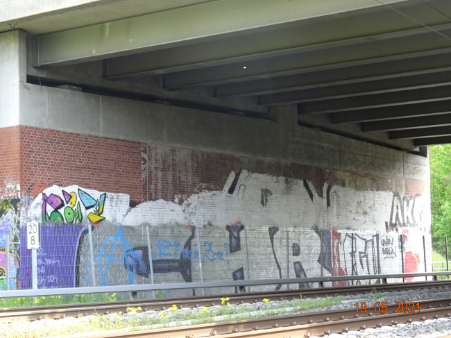 A 11 Autobahnbrücke Strecke Berlin - Stralsund / EU Strecke Berlin - Bernau - Stralsund